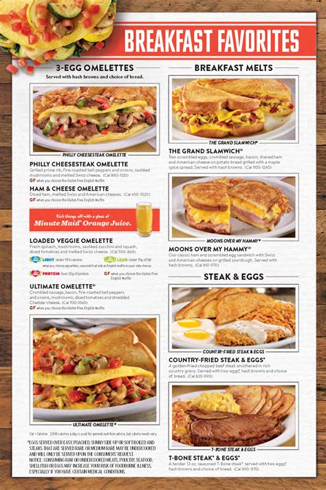 Denny's Menu Favorites