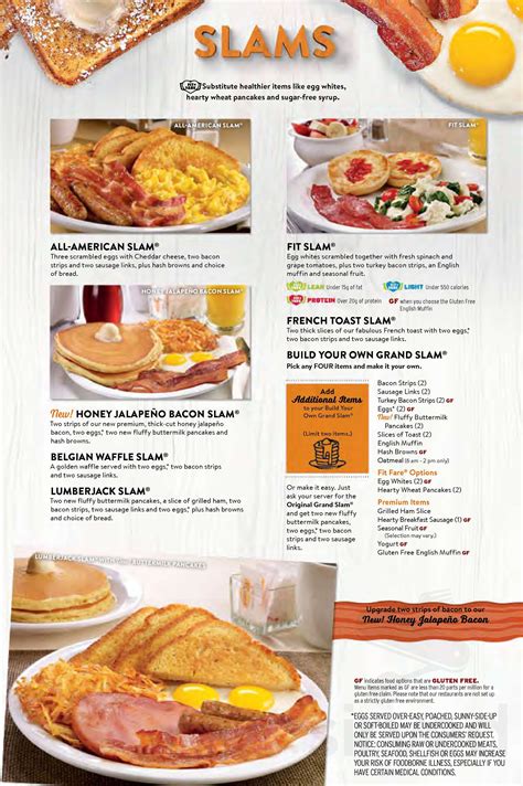 Denny's Printable Menu