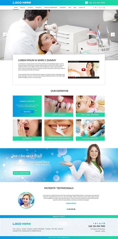 Dental website template