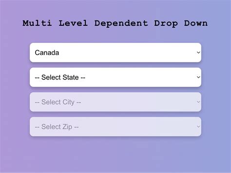 Benefits of Dependent Dropdowns