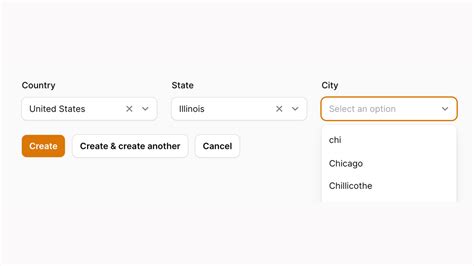 Dependent Dropdowns Example 3