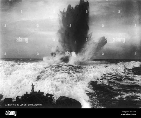 Depth charge during WW1