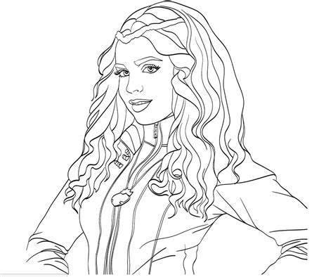 Descendants Coloring Pages for Kids