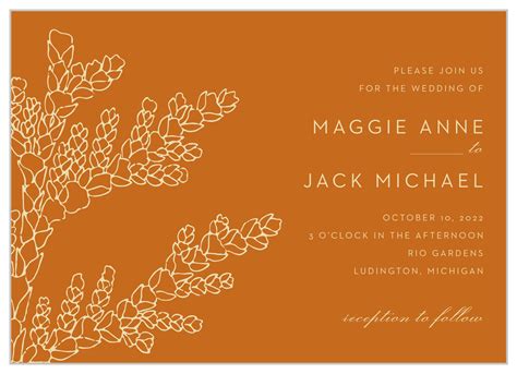 Desert Dreams Wedding Invitation