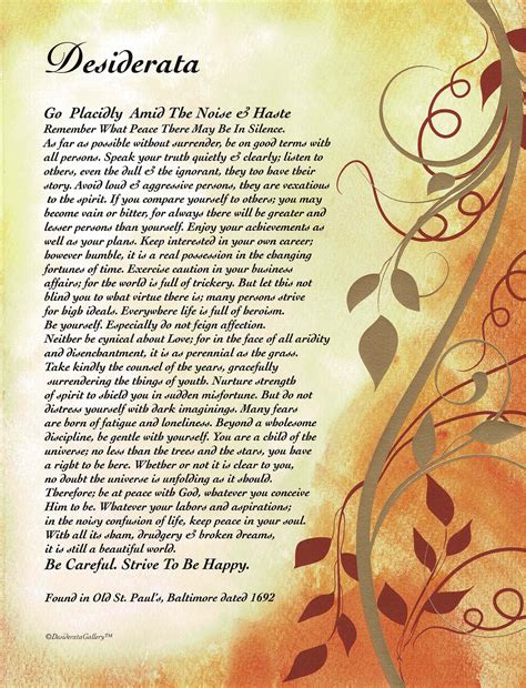 Desiderata Poem Image 2