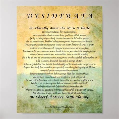 Desiderata Poem Image 3