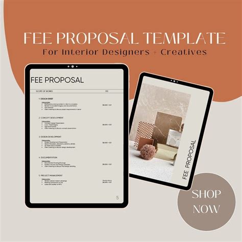 Design-Focused Fee Proposal Template