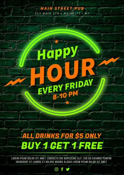 Designing a Happy Hour Poster from Scratch