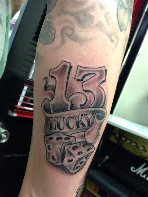 Design ideas for lucky 13 tattoos