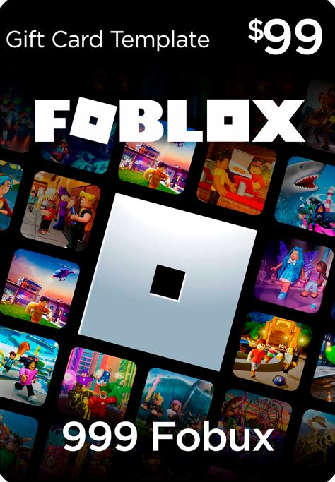 Design Inspiration for Roblox Gift Card Templates