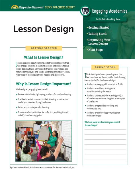 Design Engaging and Challenging Lessons