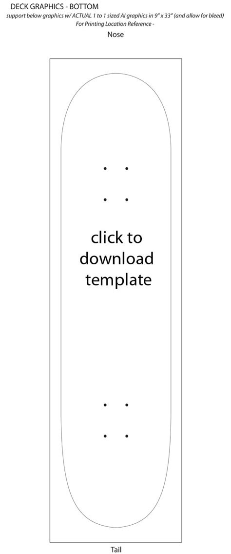 Design Skate Deck Template