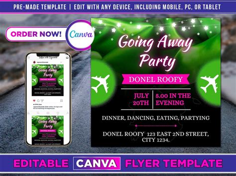 Design Tips for Going Away Party Flyers