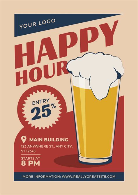 Using a Design Tool for Happy Hour Posters