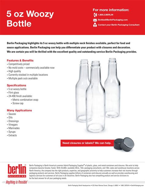 Design Woozy Bottle Label Template Design