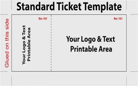 Design Your Own Ticket Template Example