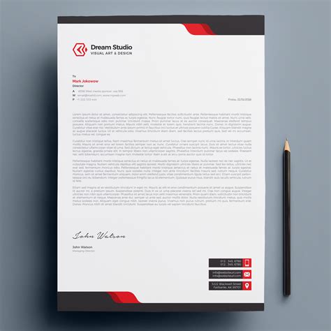 Designer Letterhead Template