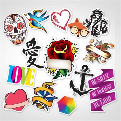 Designer tattoo sticker covers for enhancing a look