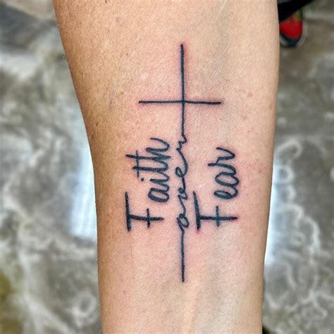 Designing a Faith Over Fear Tattoo