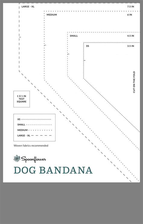 Designing dog bandana template