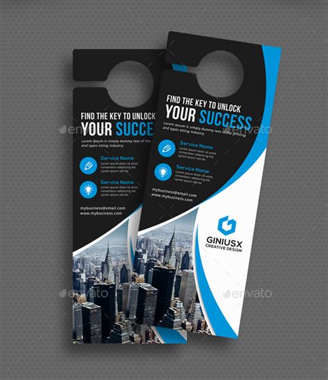 Designing door hanger template in Photoshop