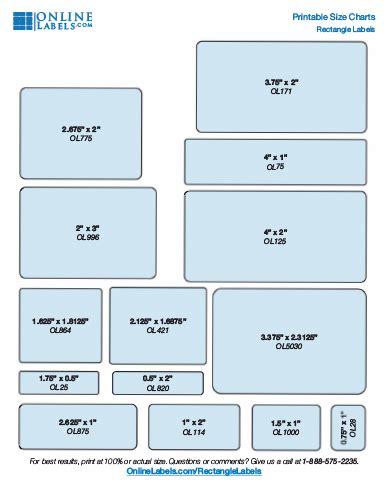 Tips for designing 1 x 2 5/8 label size templates