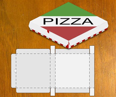 Designing Miniature Pizza Box Template