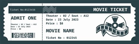 Designing Your Own Free Printable Movie Tickets Clipart Templates