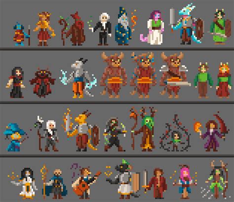 Designing Pixel Art Character Template