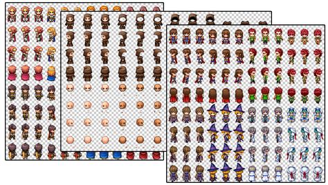 Designing RPG Maker MV Sprite Templates