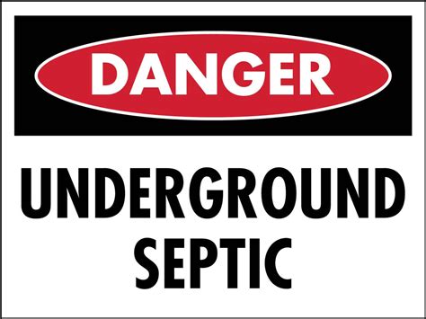 Designing printable septic warning signs