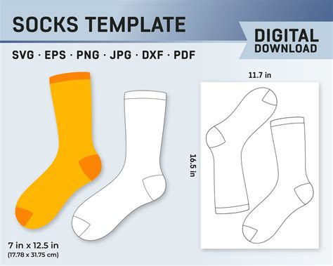 Designing Socks with Templates