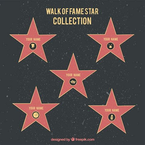 Designing Walk of Fame Star Template