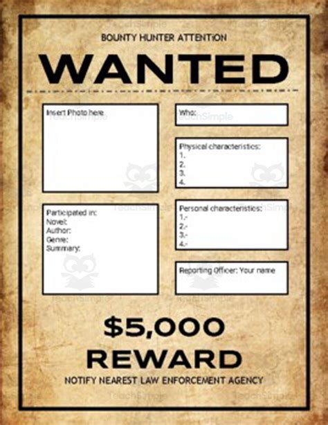 Designing Wanted Poster Google Slides Template