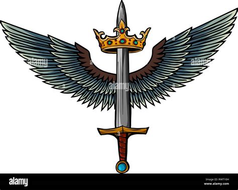 Designing a Warrior Sword With Wings Tattoo