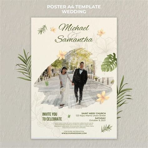 Designing Wedding Welcome Poster