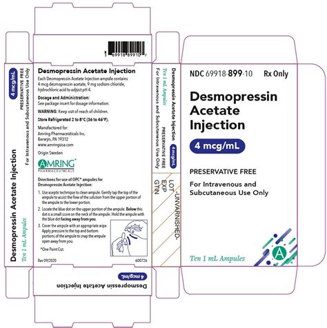 Desmopressin oral formulation