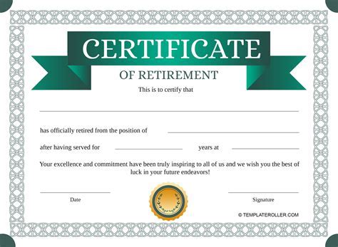 Destination-Themed Retirement Template