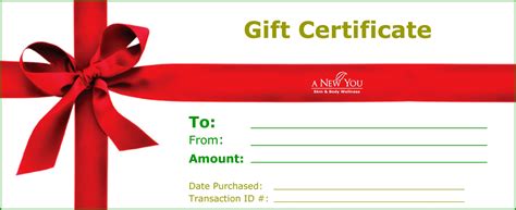 Destination-specific gift certificate template