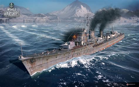 World of Warships destroyer