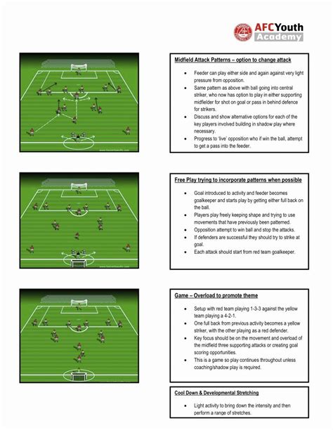 Detailed Football Practice Plan Template