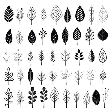 Detailed Leaf Template