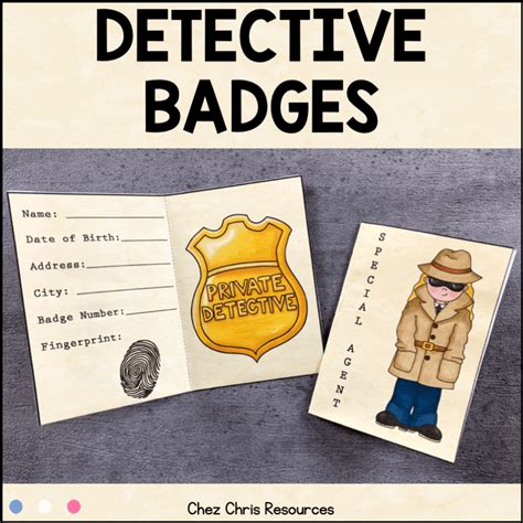 Detective Badges for Kids