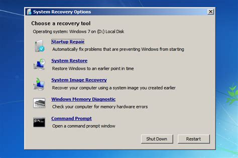 Device System Restore Option