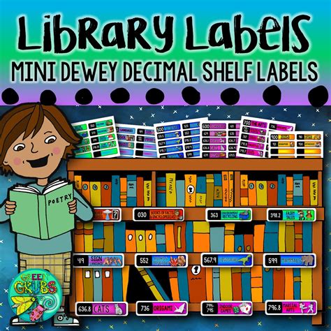 Dewey Decimal System Shelf Labels