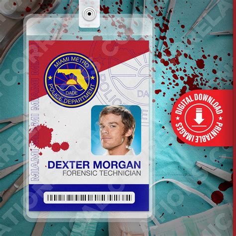 Dexter Morgan ID Badge Template