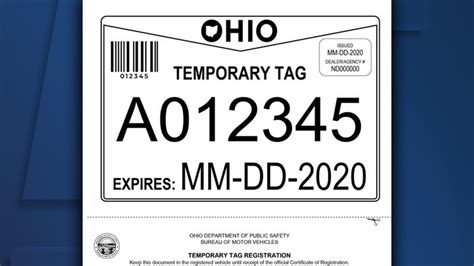 DHSMV Temporary Tag Template