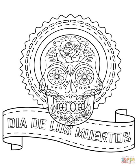 Dia De Los Muertos Coloring Pages