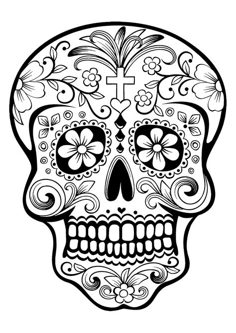 Dia De Los Muertos Coloring Pages Gallery 1