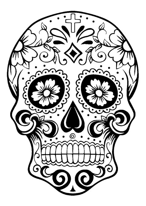 Dia De Los Muertos Coloring Pages Gallery 2